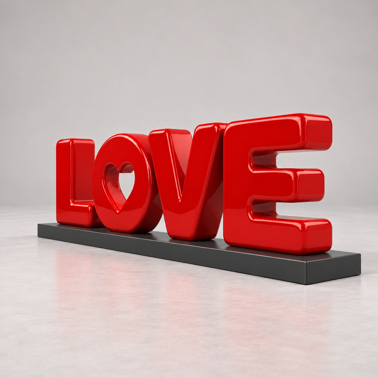 red love statue