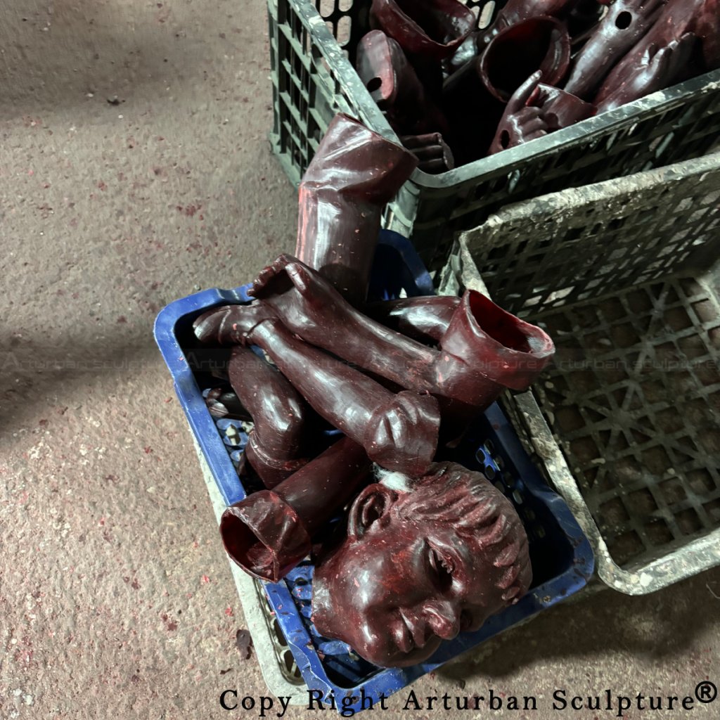 wax mold of Children on Ladder Statue
