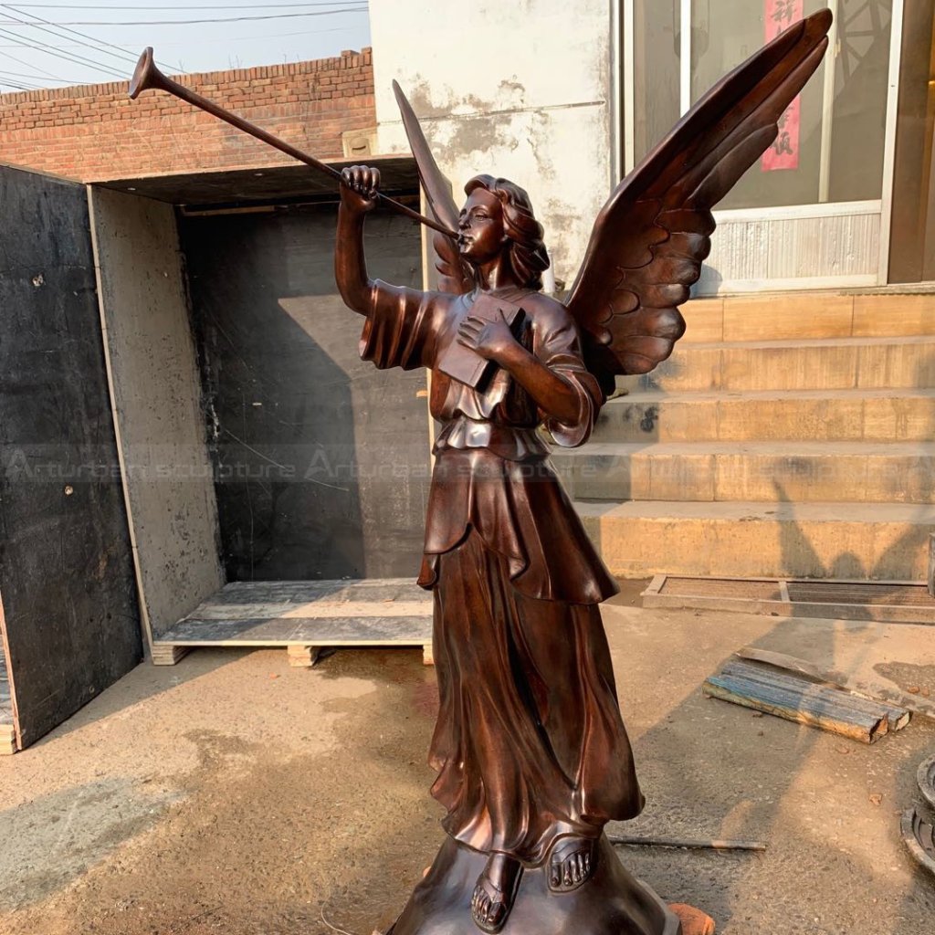 Musician Angel Statue