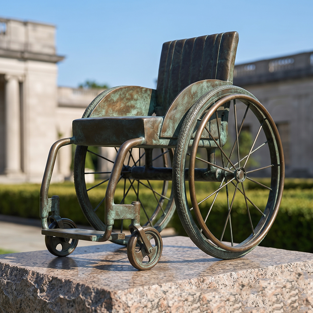 bronze Wheelchair Statue
