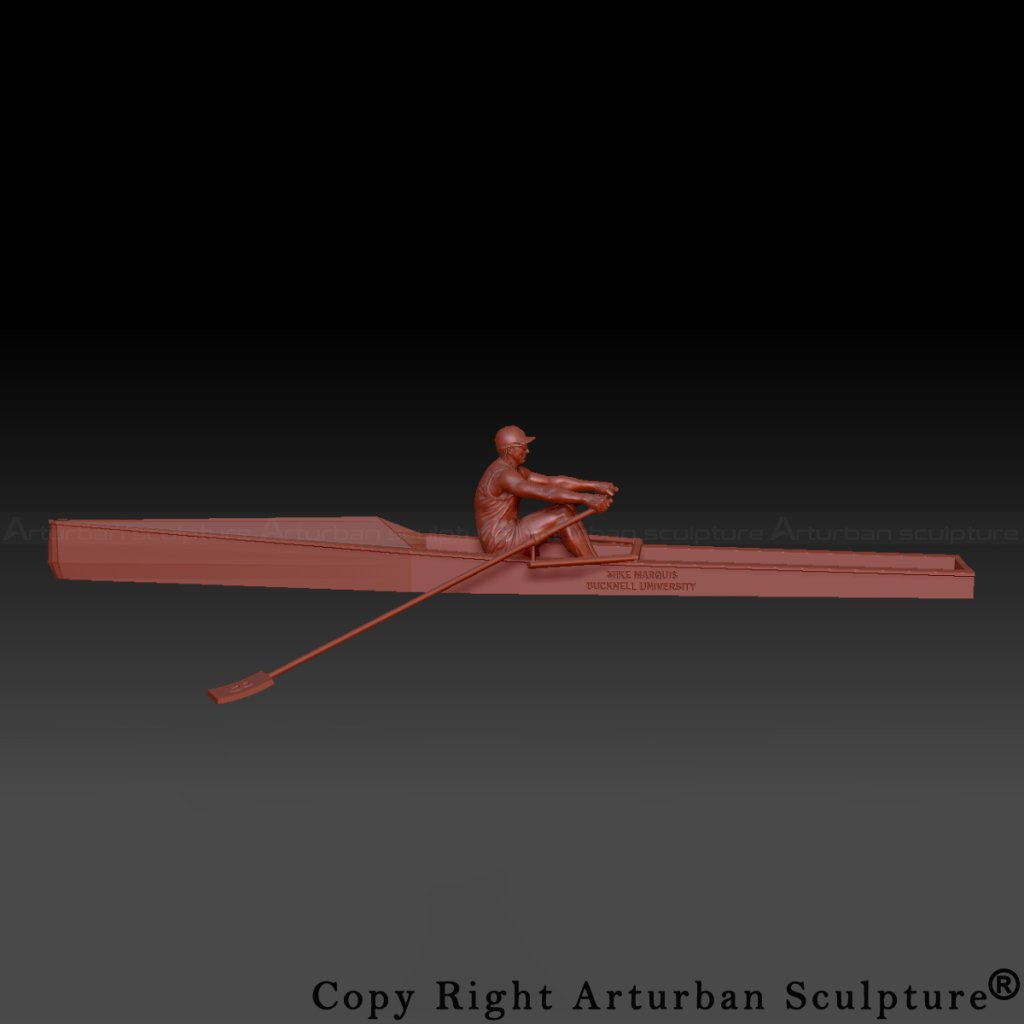 3D design of rowing sculpture