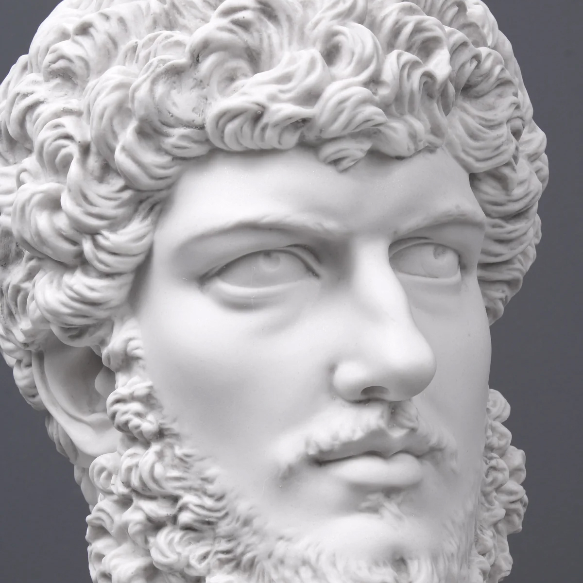 Close-up of Lucius Verus marble bust