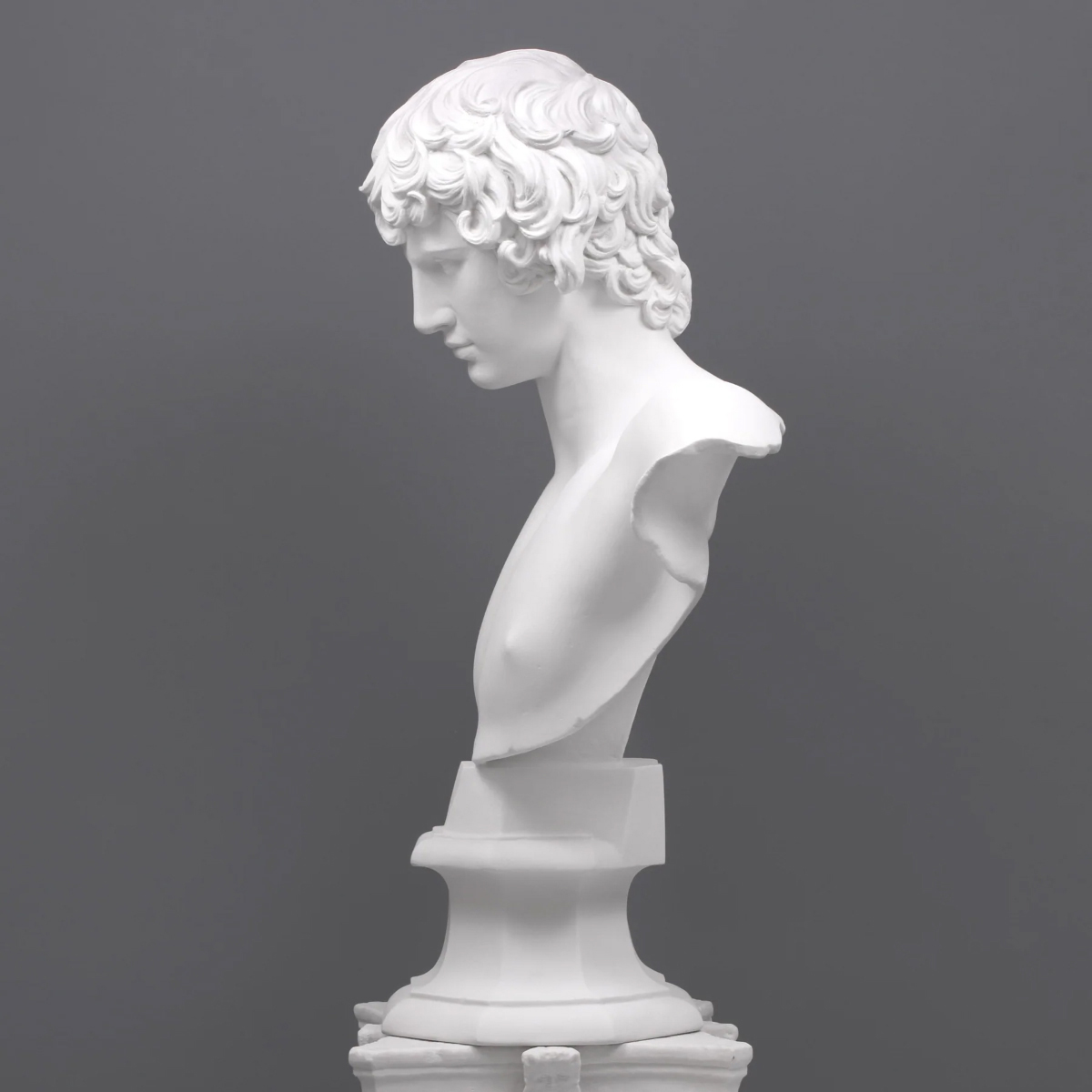 Elegant marble Antinous Statue for Sale