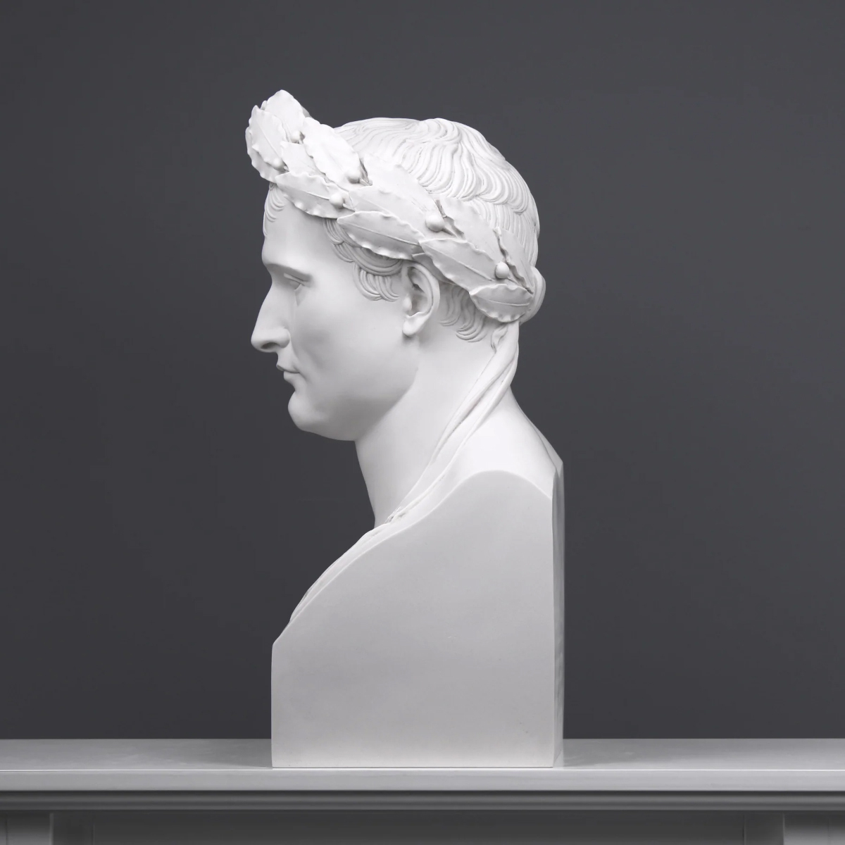 Empire Bust marble sculpture depicting Napoleon as Caesar