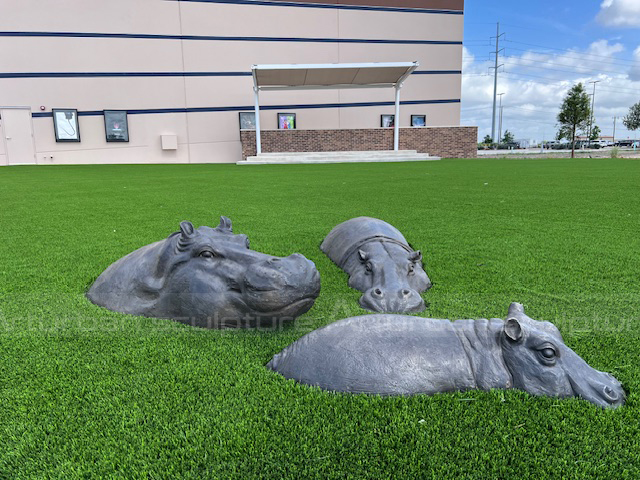 hippo bust statue