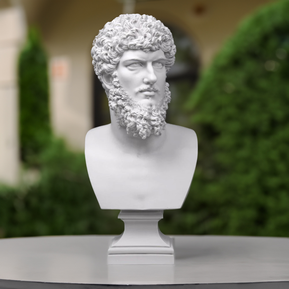 Lucius Verus Bust, a classic Roman marble sculpture