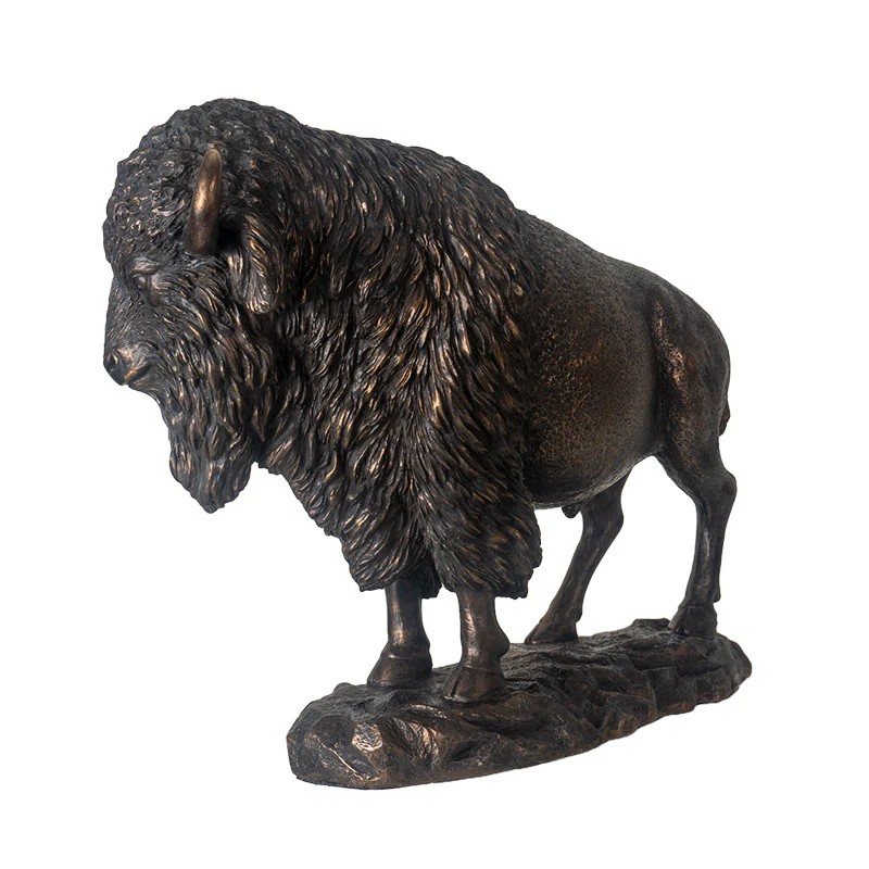 life size bronze American Bison Statue