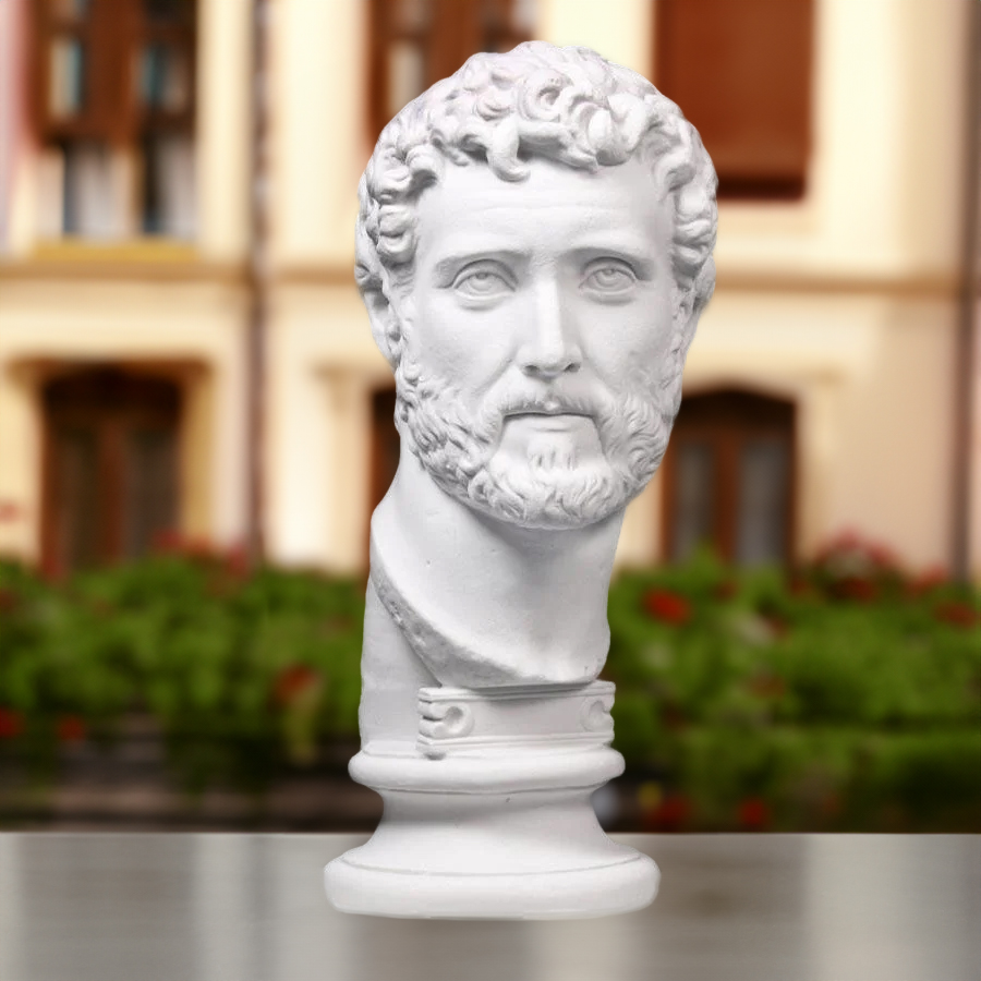 marble Antoninus Pius Bust with full facial expression