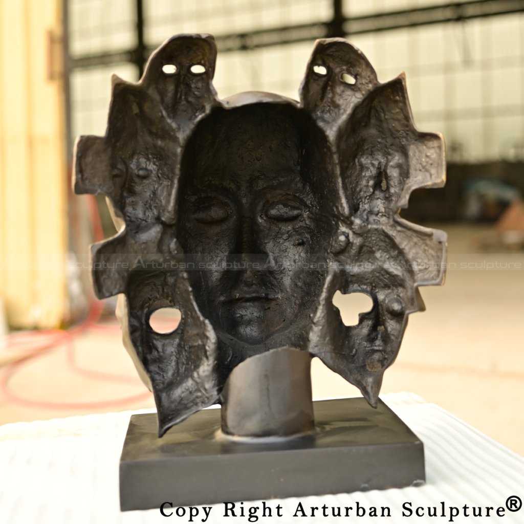 Custom Face Sculpture showcasing the final artistic quality and material texture