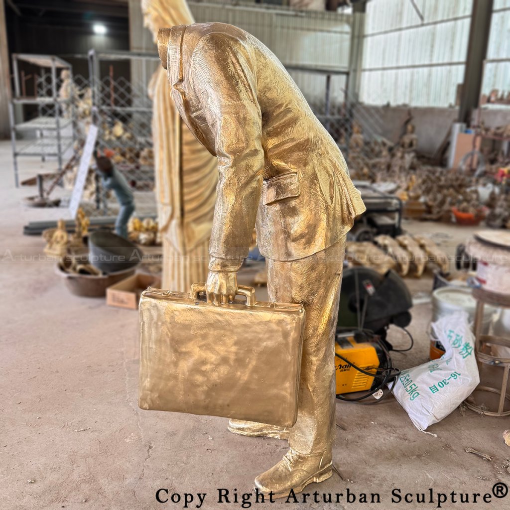 Corporate Head Sculpture after polishing