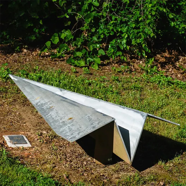 Outdoor stainless steel Paper Plane Statue
