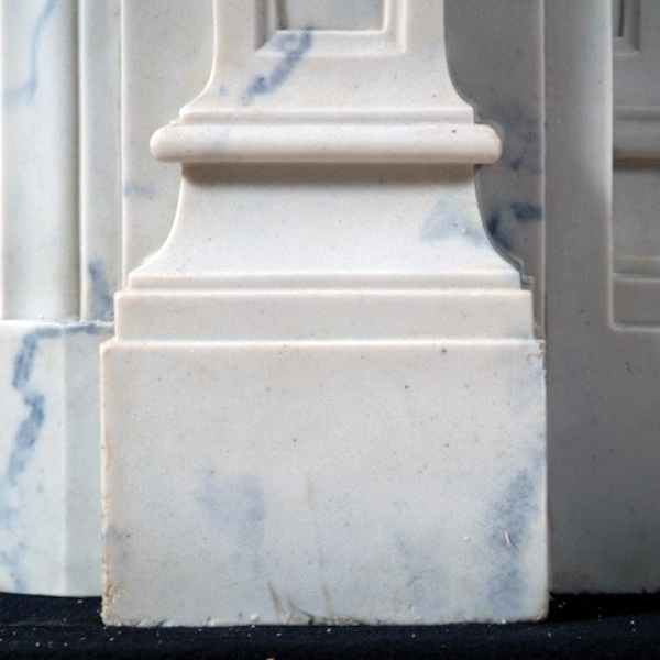 Plinth detail of Italian Marble Mantel