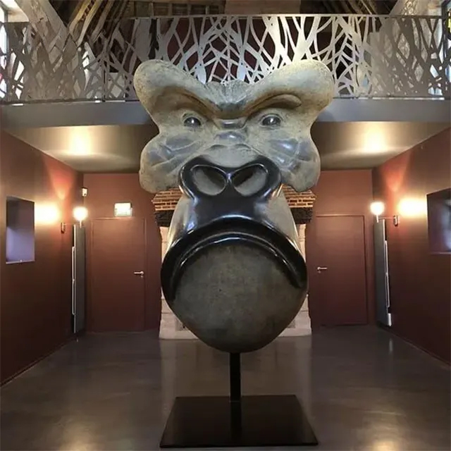 Quentin Garel's Gorilla Bust bronze artwork