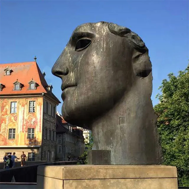 Side profile of a Bronze Head Sculpture