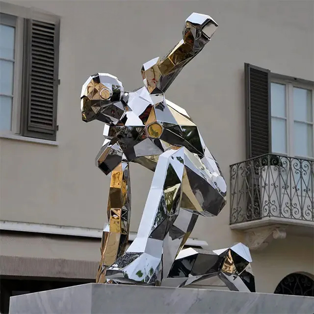Side view of the Iron Man Man of Steel Statue