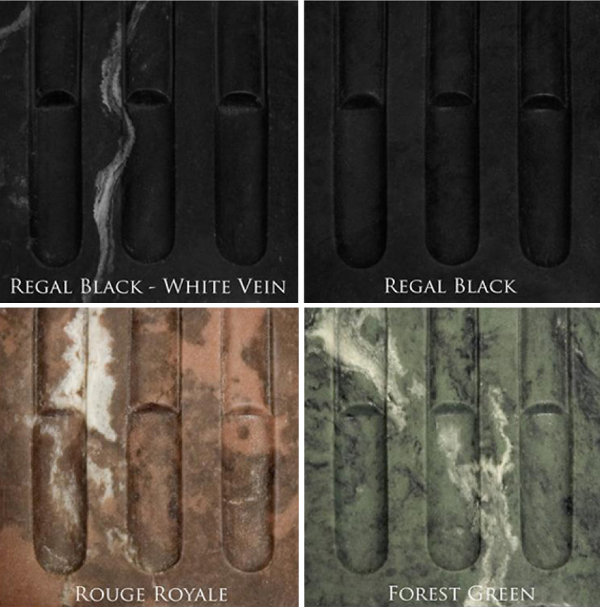 Stone texture samples for Modern Marble Mantel