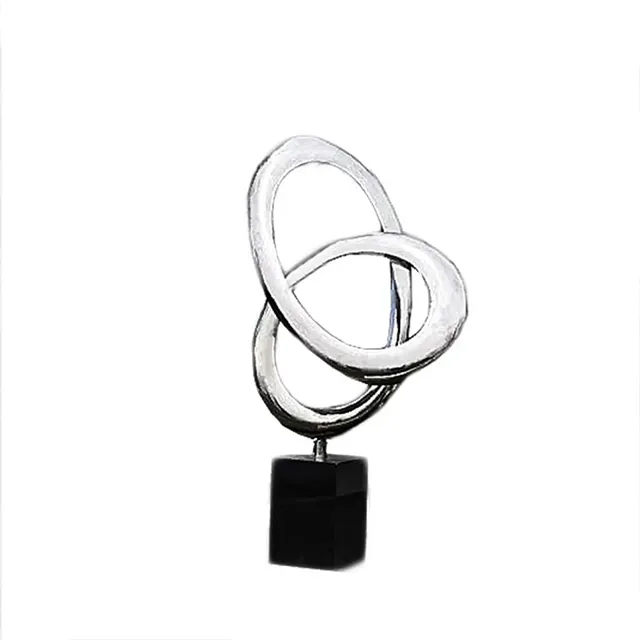 abstract stainless steel Loop Sculpture