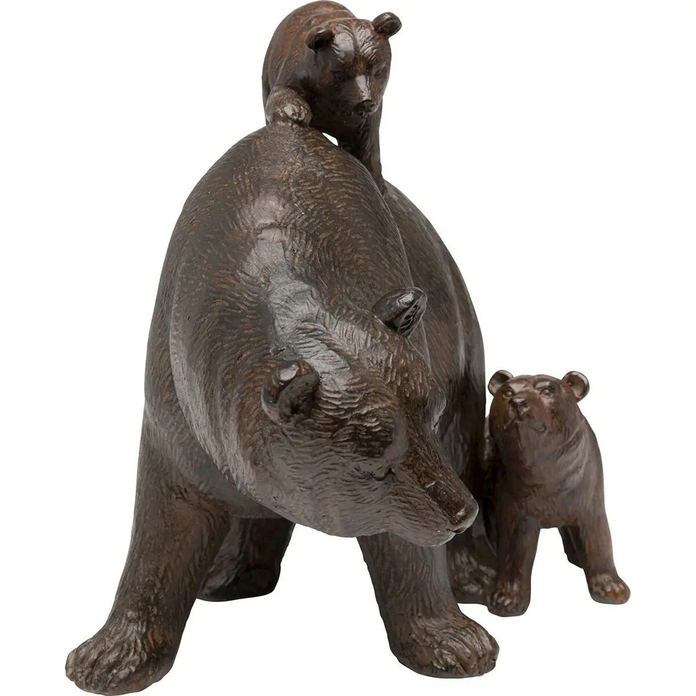 bronze Large Bear Garden Ornaments