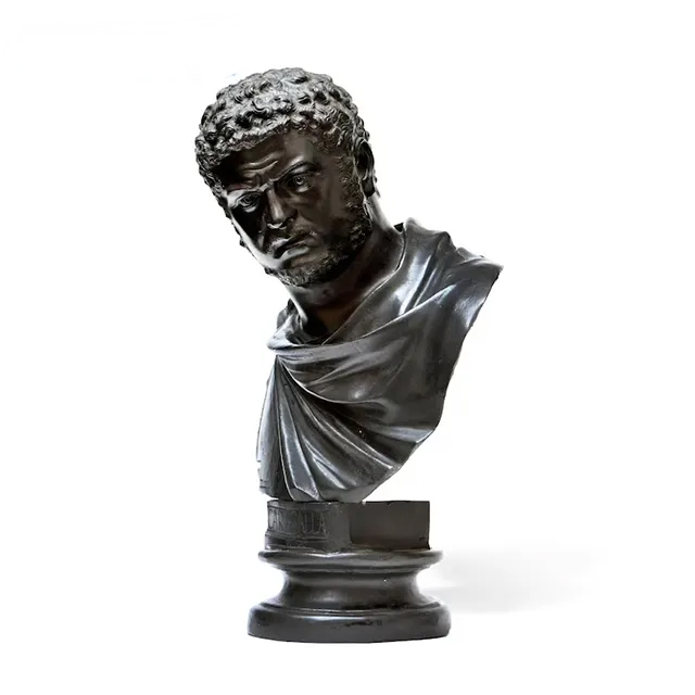 bronze Portrait Bust of Caracalla with dynamic drapery and lifelike expression