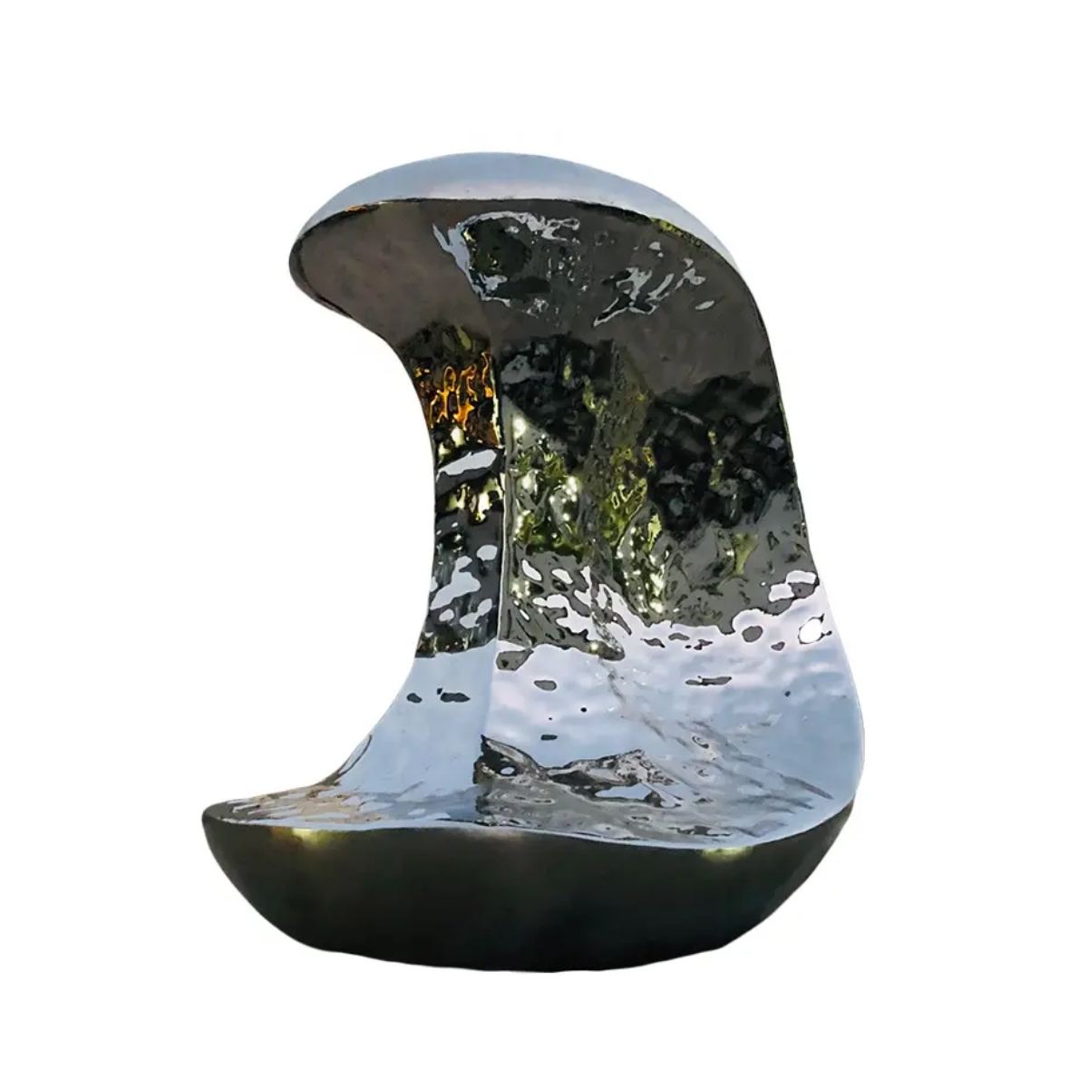 stainless steel Apple Core Sculpture