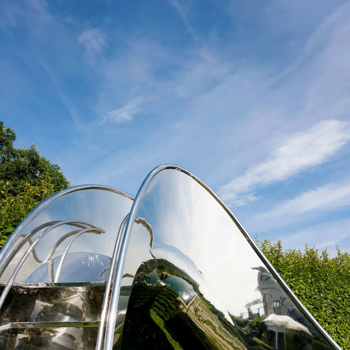 stainless steel Slide Sculpture