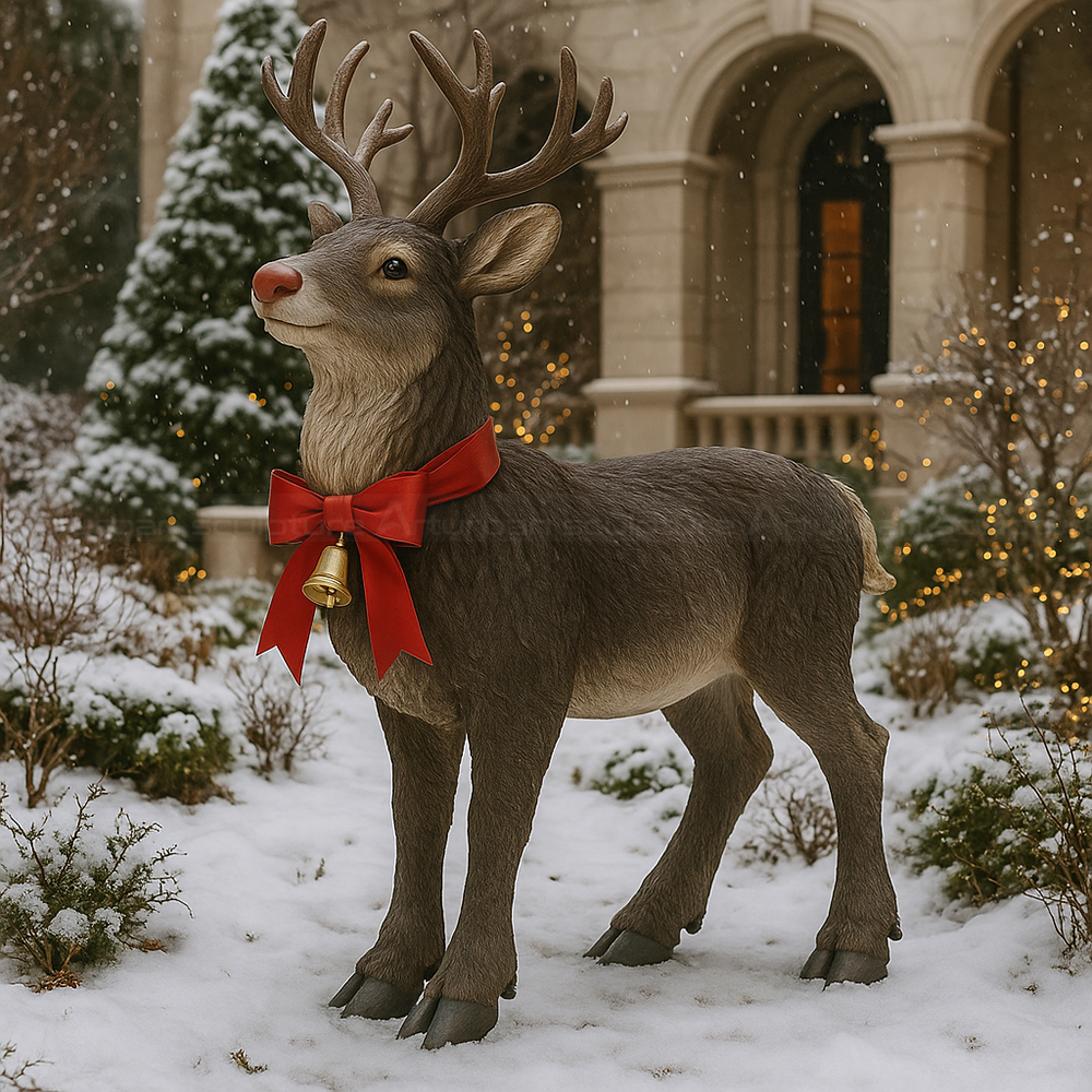 3.1 fiberglass-reindeer-statue-for-yard