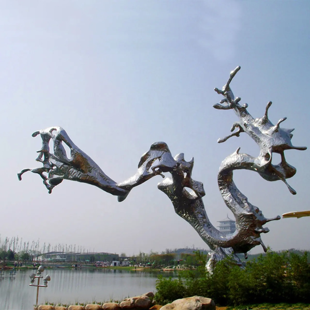 Large Abstract Water Inspired Statue like splashing water