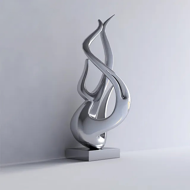 Modern stainless steel metal garden art sculpture