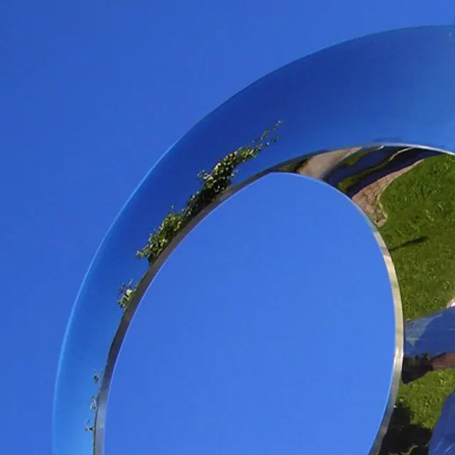 Outdoor stainless steel Metal Sphere Garden Sculpture