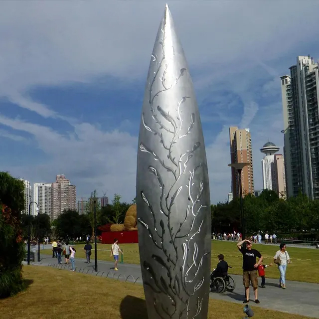 Public stainless steel Growth Sculpture