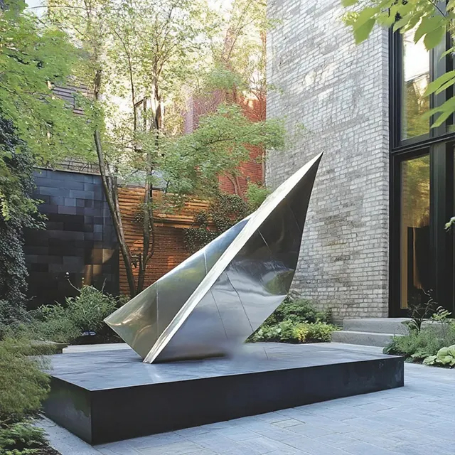 Stainless steel Geometric Form Sculpture