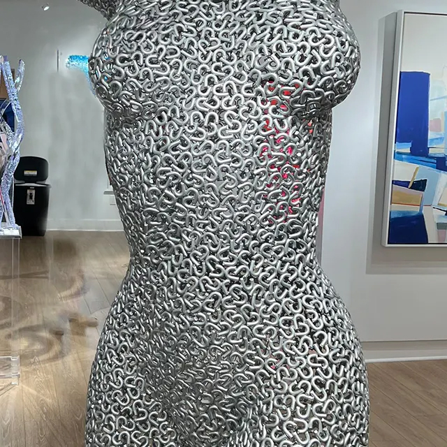 Stainless steel Sculpture of Female Torso