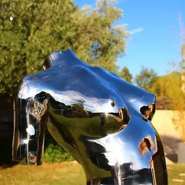 Stainless steel Torso Statue Female sculpture