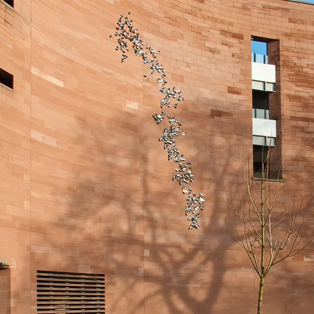 outdoor Stainless Steel Wall Sculpture