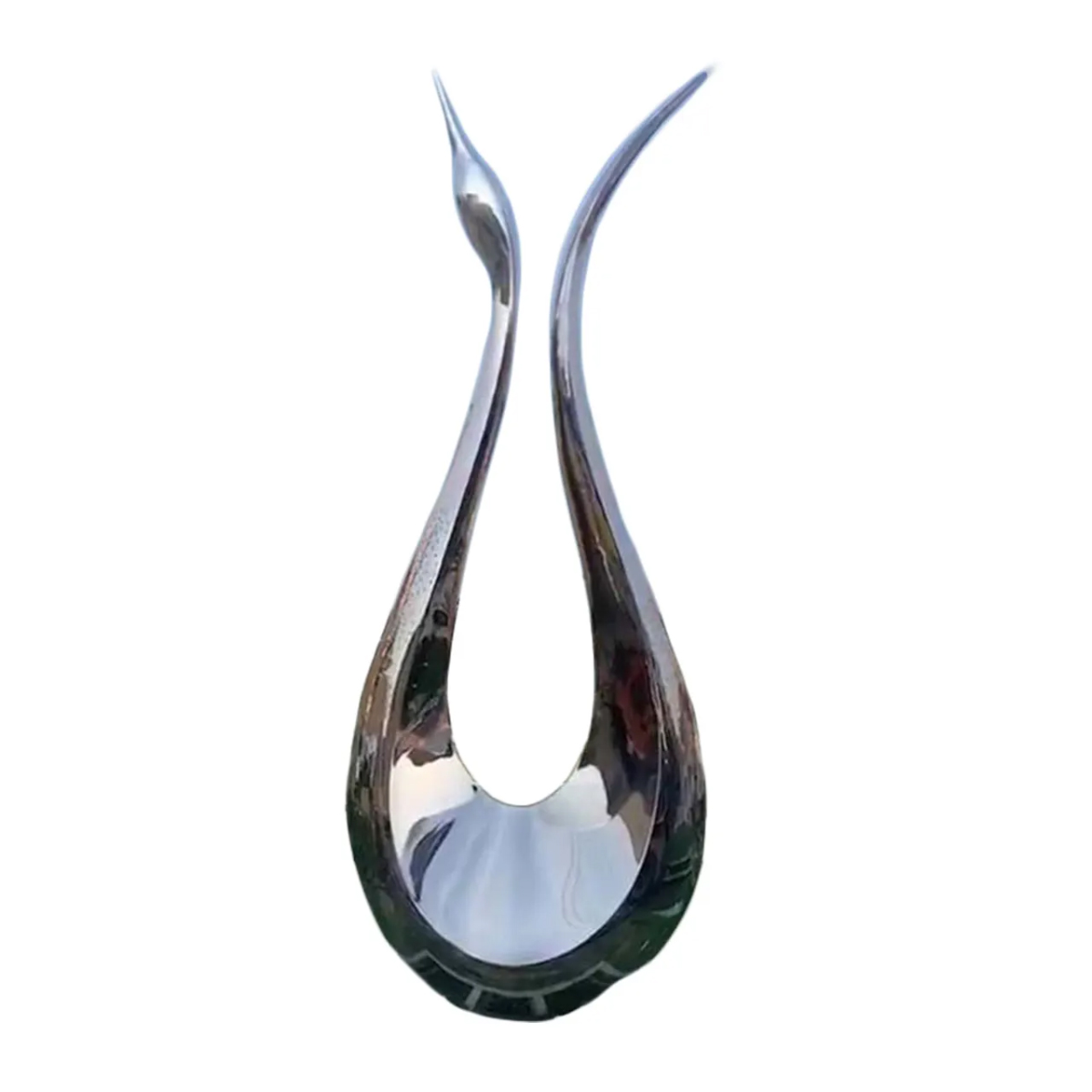 stainless steel Crane Sculpture Garden