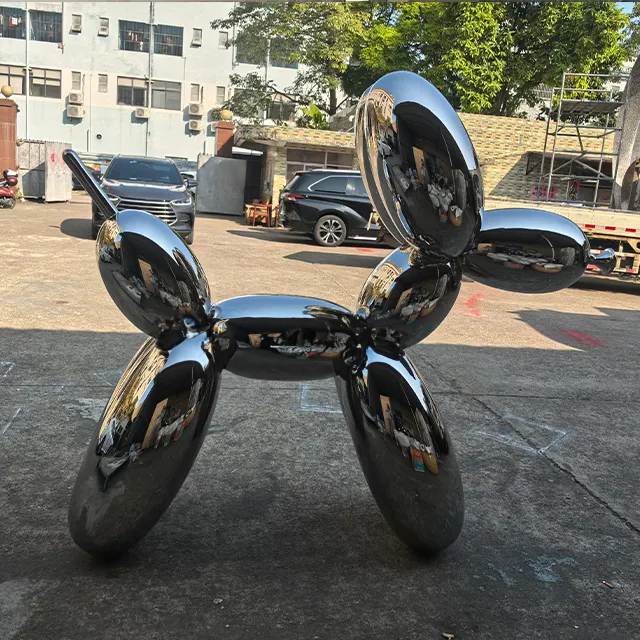 stainless steel Silver Balloon Dog Sculpture