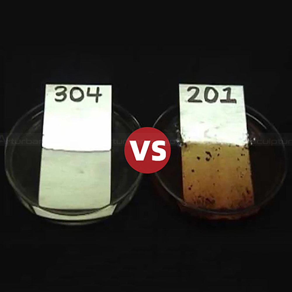 304 vs 201 stainless steel
