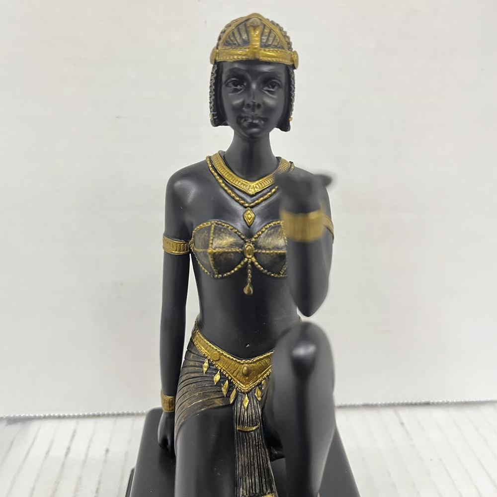Close-up of the fiberglass Egyptian Princess Statue