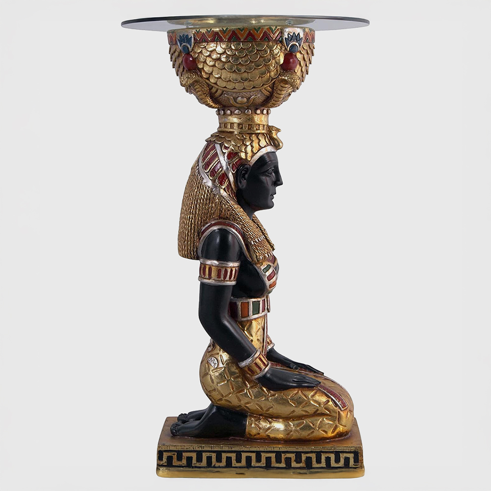 Egyptian Kneeling Statue of Isis supporting a tabletop