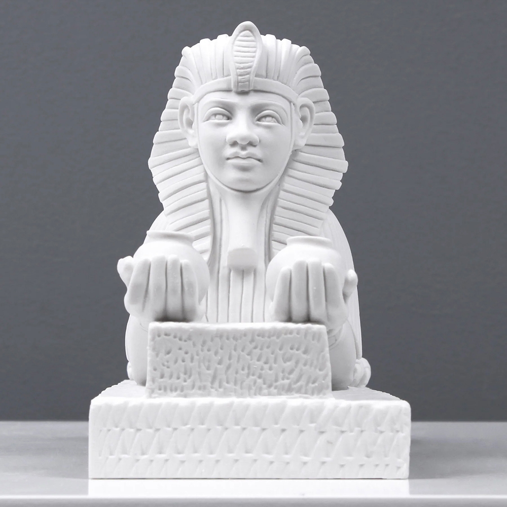 Front view of Small Sphinx marble Statue