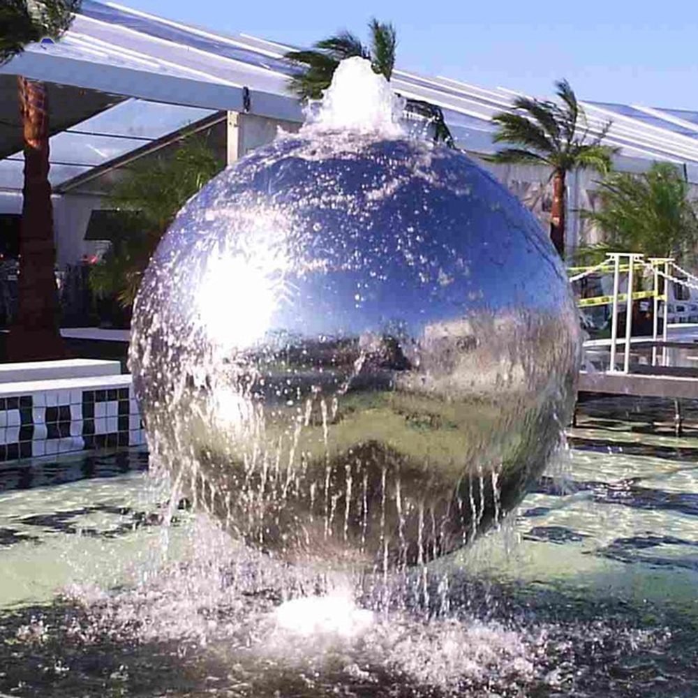 Outdoor Stainless Steel Sphere Fountain water feature
