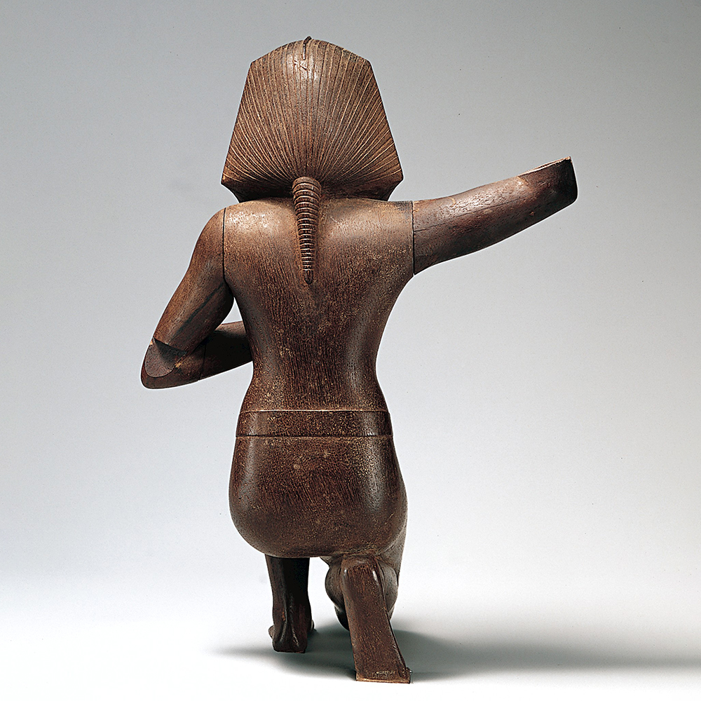 Rear view of Egyptian King Statue