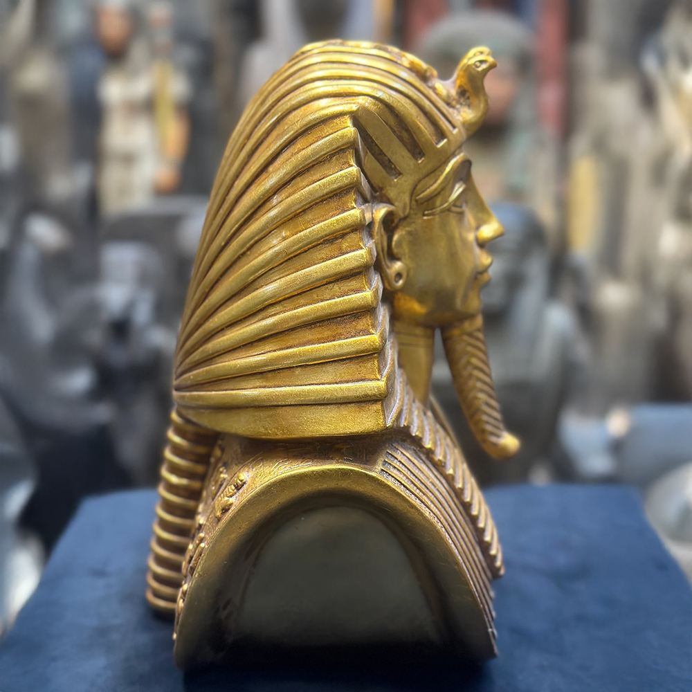 Side view of Pharaoh Bust Sculpture