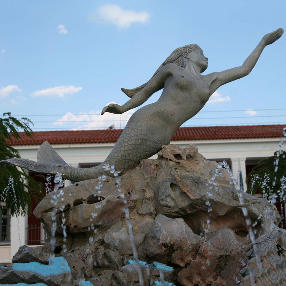 The Mermaid statue on Poros (1)