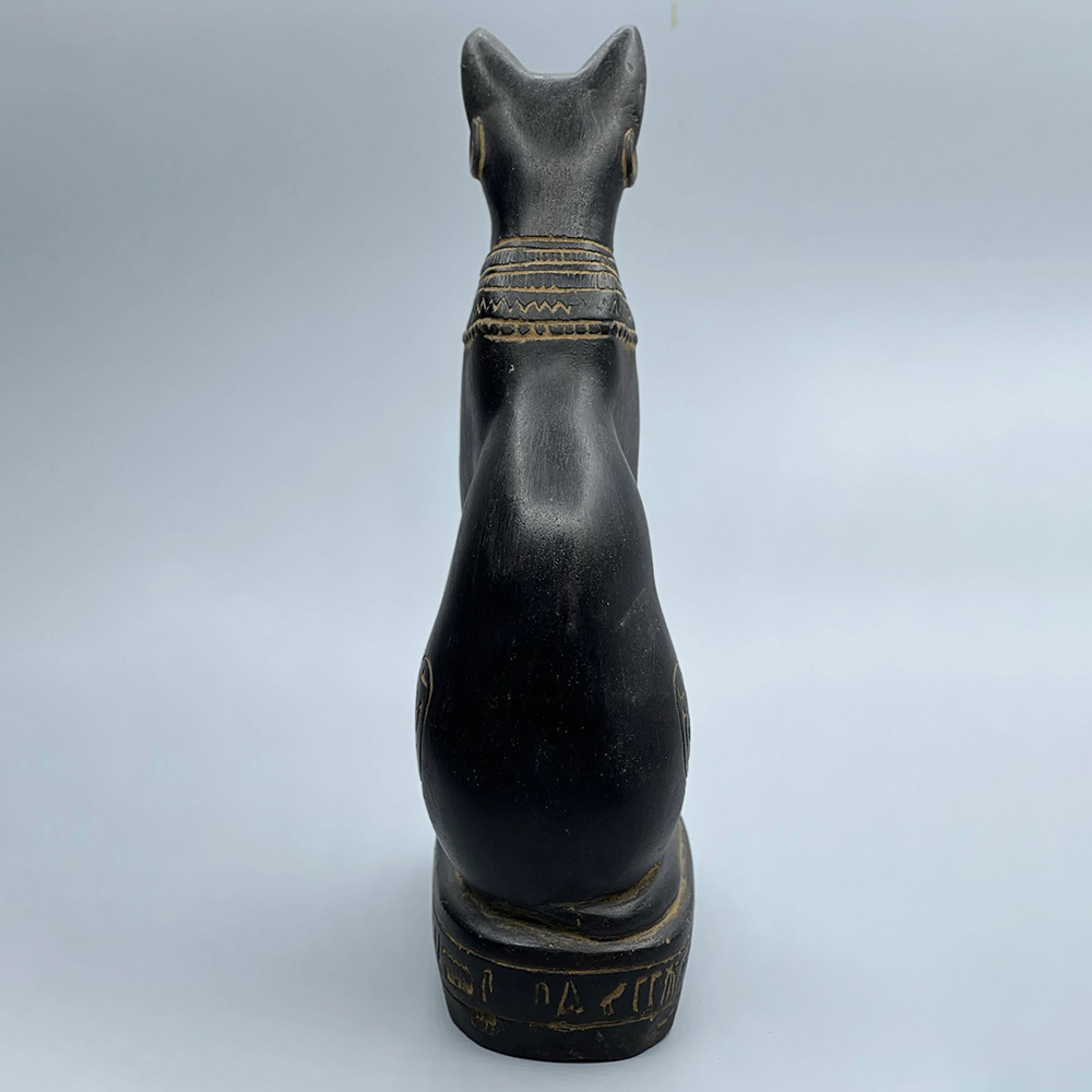 back view of Egyptian Cat Statue for Sale