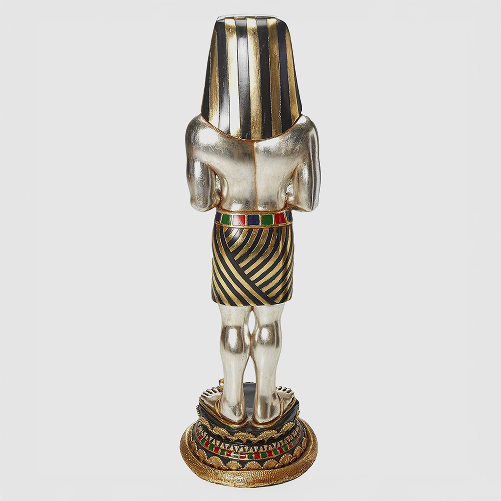 fiberglass Pharaoh's Servant Statue with Egyptian headdress