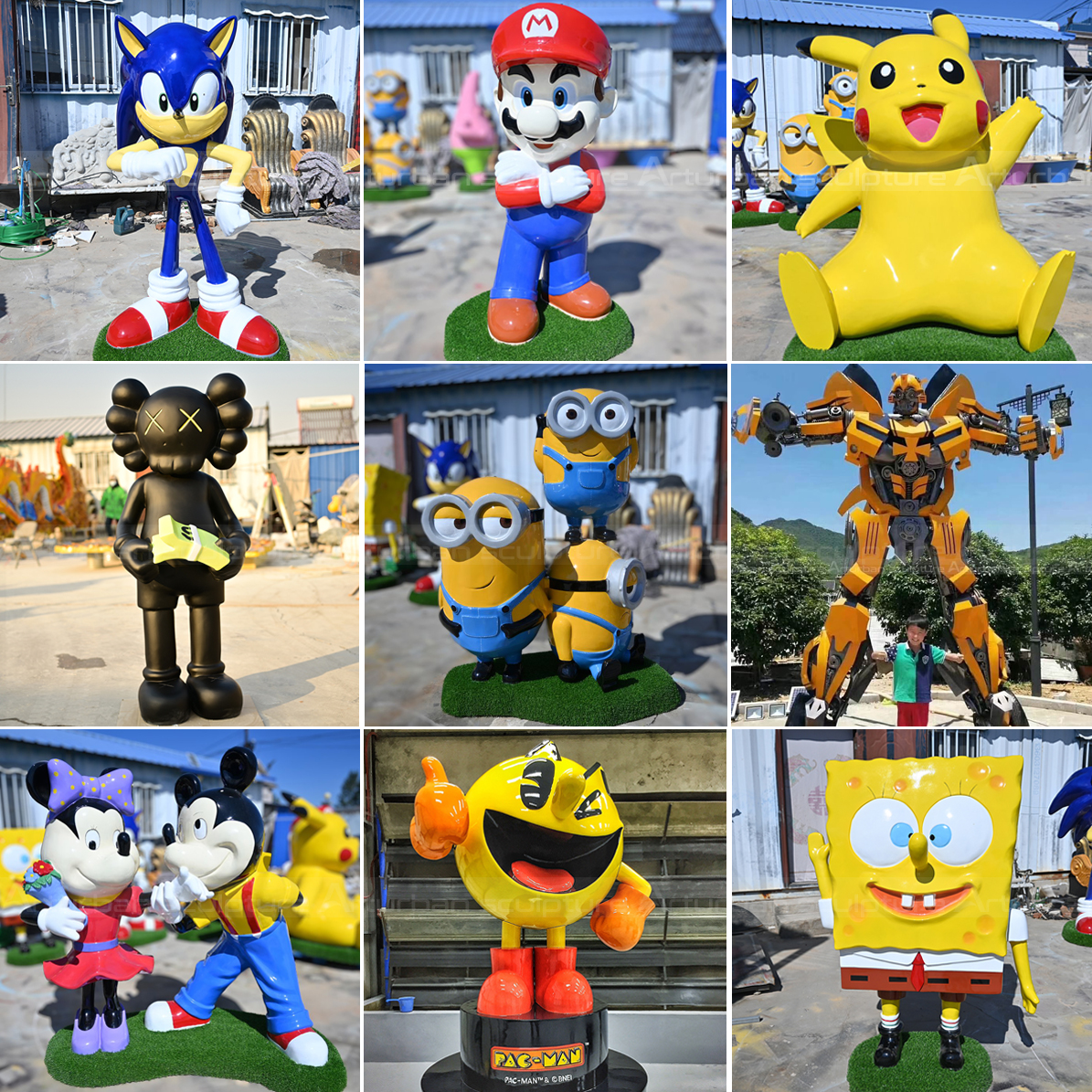 top-cartoon-statues-ofe-game-room-decoration