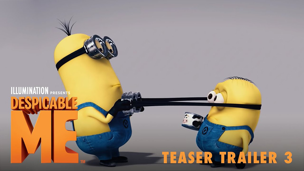 2-Two Minions from Despicable Me playing with goggles