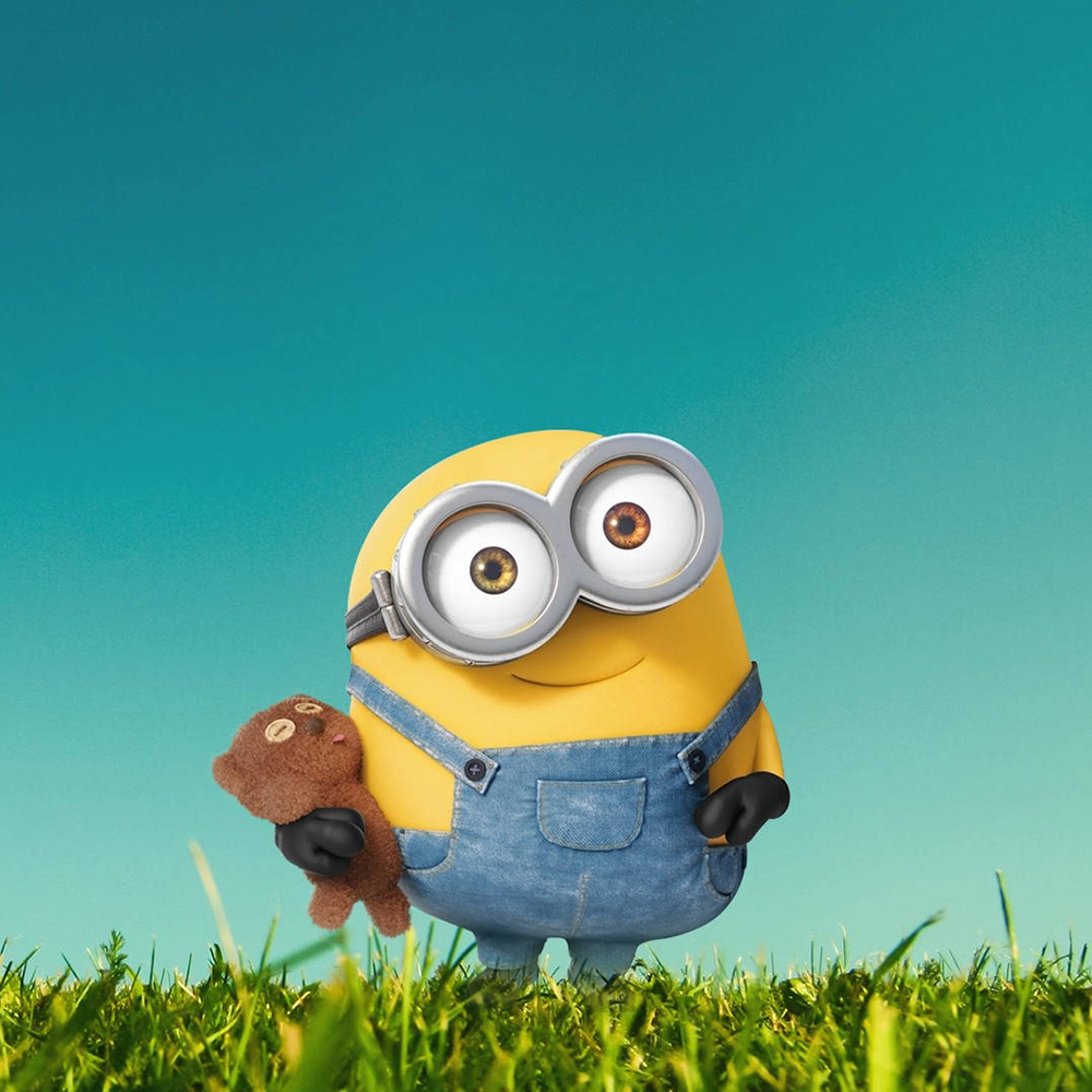 3-Minion Bob holding his teddy bear Tim