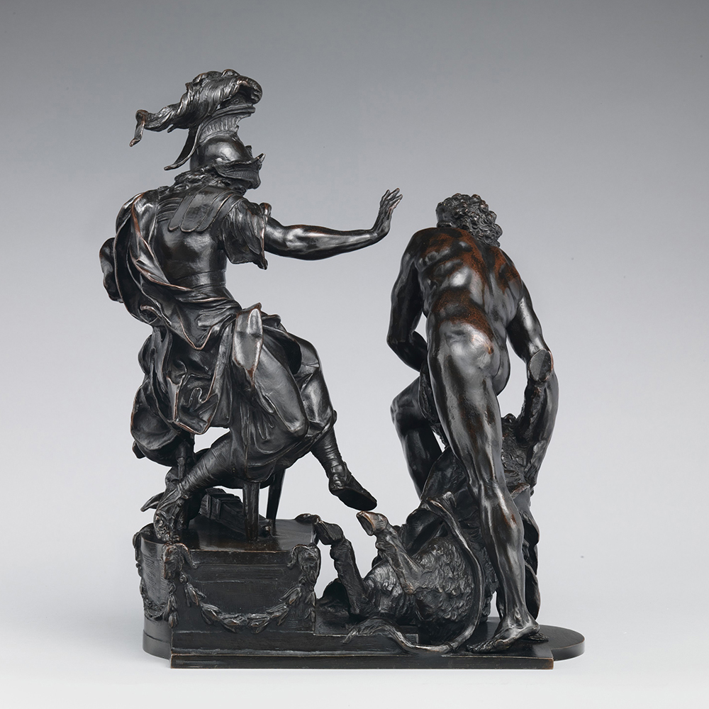 Baroque bronze Greek Statue of Herakles